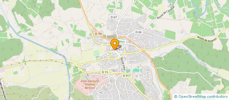 localisation de l'entreprise LES CHERS TRESORS  LAMBESC