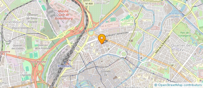 localisation de l'entreprise LES CHERUBINS ANIMATIONS ET GARDERIES à STRASBOURG