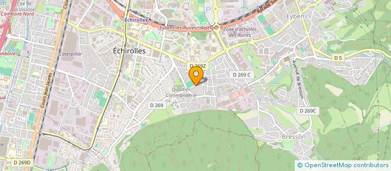 localisation de l'entreprise LES CHERUBINS D'ECHIROLLES à ECHIROLLES