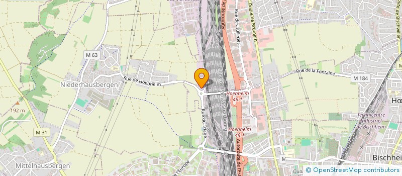 localisation de l'entreprise LES CHERUBINS D'HOENHEIM  HNHEIM