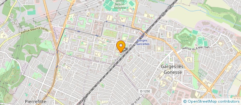 localisation de l'entreprise LES CHERUBINS DE LA TERRE à SARCELLES