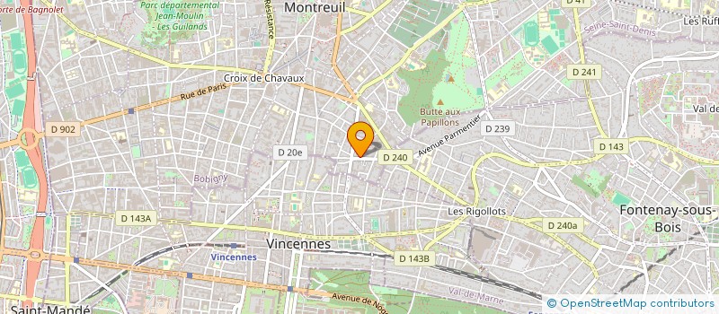 localisation de l'entreprise LES CHERUBINS DE MONTREUIL à MONTREUIL