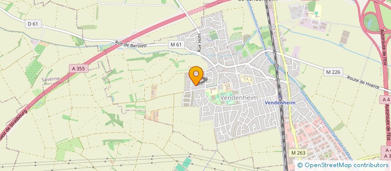 localisation de l'entreprise LES CHERUBINS DE VENDENHEIM à VENDENHEIM