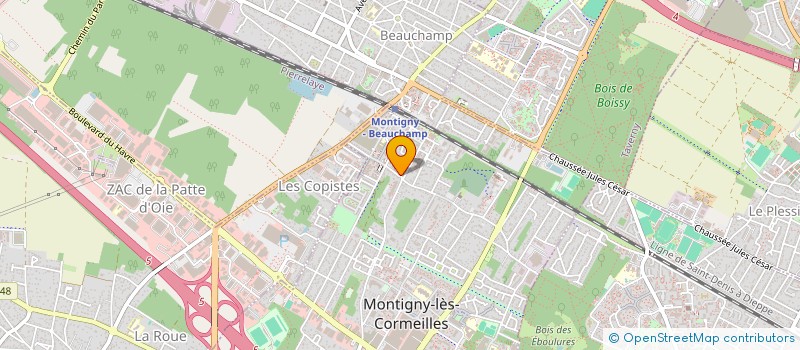 localisation de l'entreprise LES CHERUBINS ECHAFFAUDAGES  MONTIGNY-LES-CORMEILLES