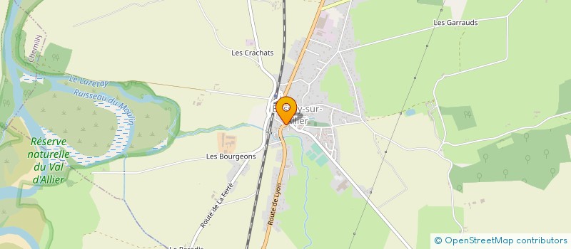 localisation de l'entreprise LES CHEVAGNES  VARENNES-SUR-ALLIER