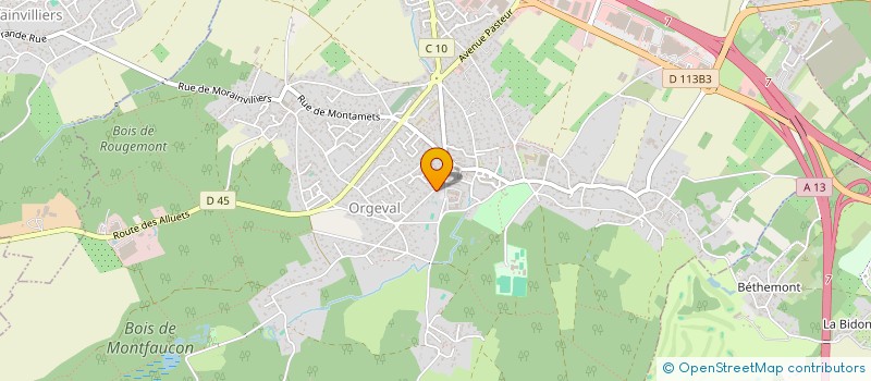 localisation de l'entreprise LES CHEVALETS D ORGEVAL à ORGEVAL