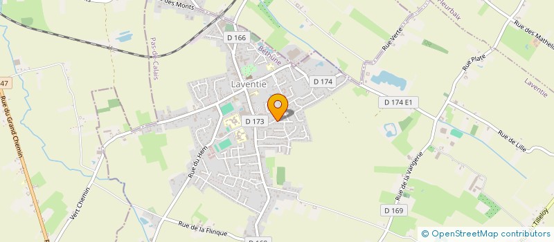 localisation de l'entreprise LES CHEVALETS DE L'ALLOEU  LAVENTIE