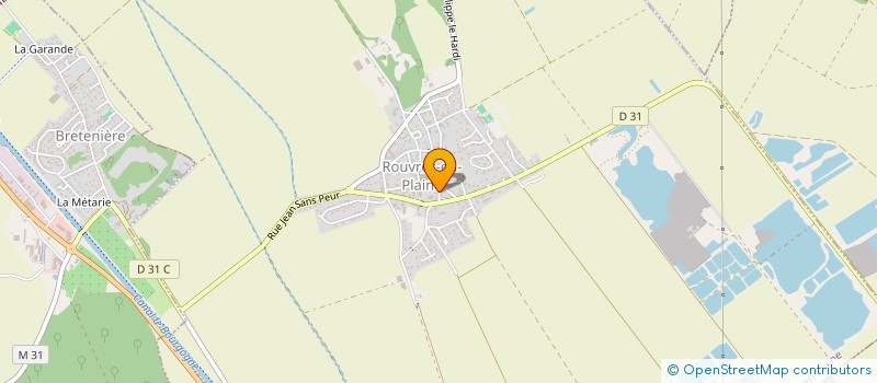 localisation de l'entreprise LES CHEVALETS ROBURIENS  ROUVRES-EN-PLAINE