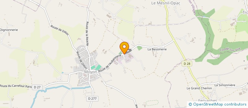 localisation de l'entreprise LES CHEVALIERS D'ARGOUGES  MOYON VILLAGES