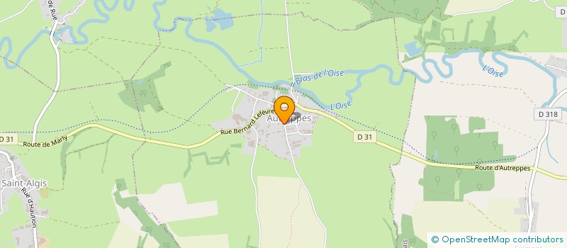 localisation de l'entreprise LES CHEVALIERS D'AUTREPPES  AUTREPPES