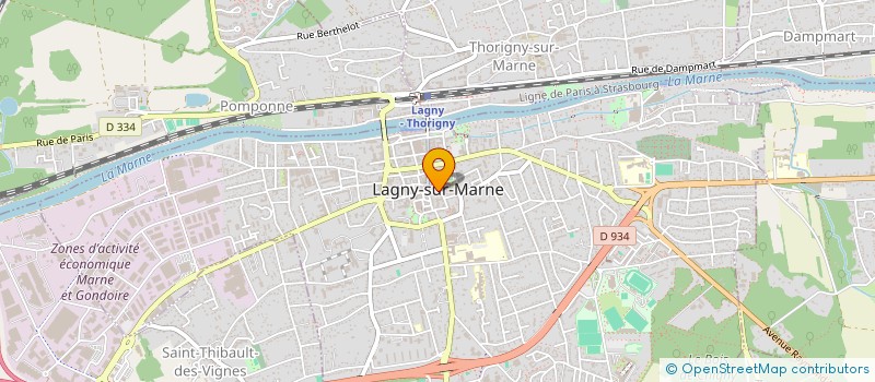 localisation de l'entreprise LES CHEVALIERS DE JEANNE D'ARC à LAGNY-SUR-MARNE