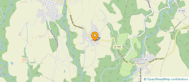 localisation de l'entreprise LES CHEVALIERS DE LA MONTAGNE NOIRE  BROUSSES-ET-VILLARET