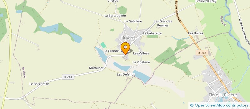 localisation de l'entreprise LES CHEVALIERS DU CHATEAU DE BRIDORE  BRIDORE