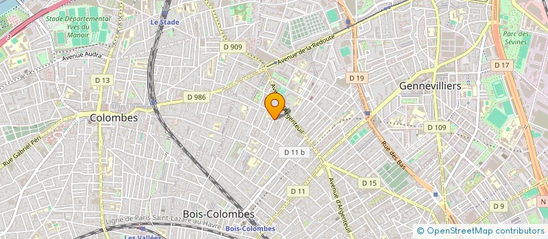 localisation de l'entreprise LES CHEVALIERS DU DESERT à BOIS-COLOMBES