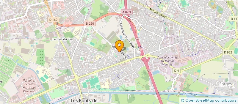 localisation de l'entreprise LES CHEVALIERS DU MALT  LES PONTS-DE-CE