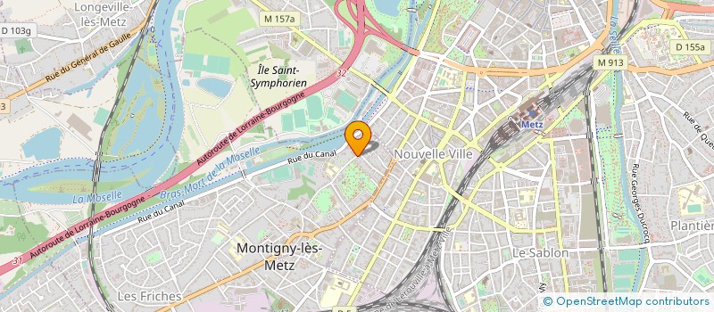 localisation de l'entreprise LES CHEVALIERS DU MIRACLE PRODUCTIONS  MONTIGNY-LES-METZ