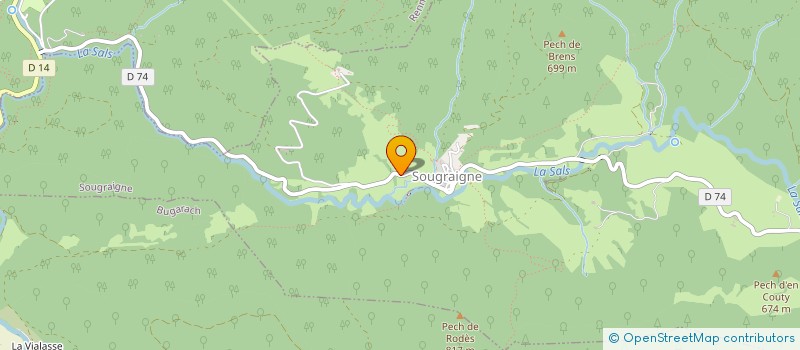 localisation de l'entreprise LES CHEVALIERS DU SEL  SOUGRAIGNE