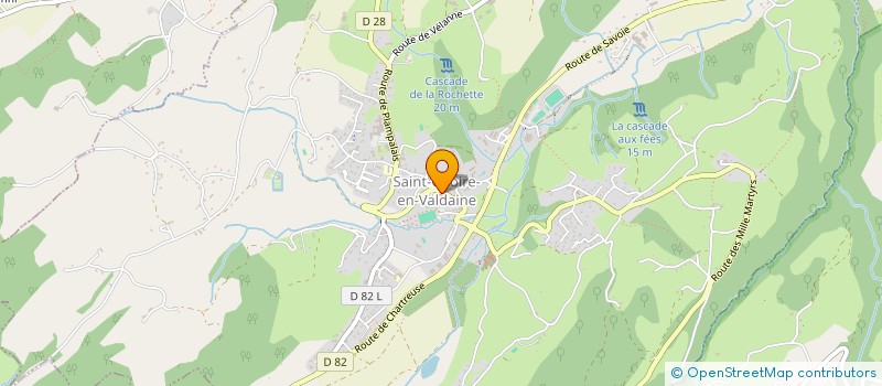 localisation de l'entreprise LES CHEVAUX D'AZ EN VALDAINE  SAINT-GEOIRE-EN-VALDAINE