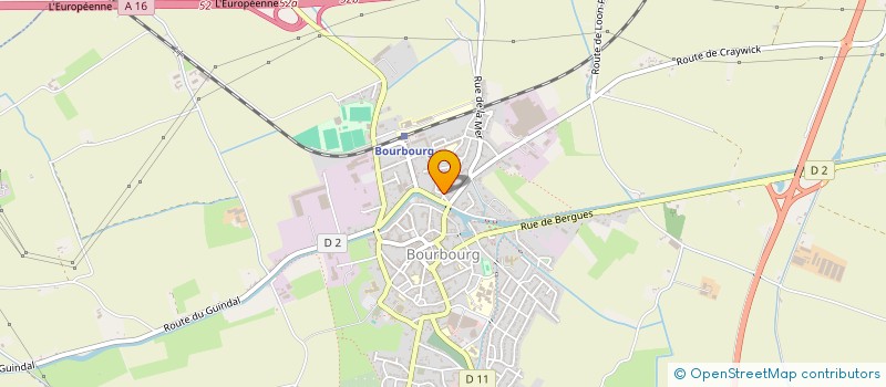 localisation de l'entreprise LES CHEVAUX DE L AA  BOURBOURG