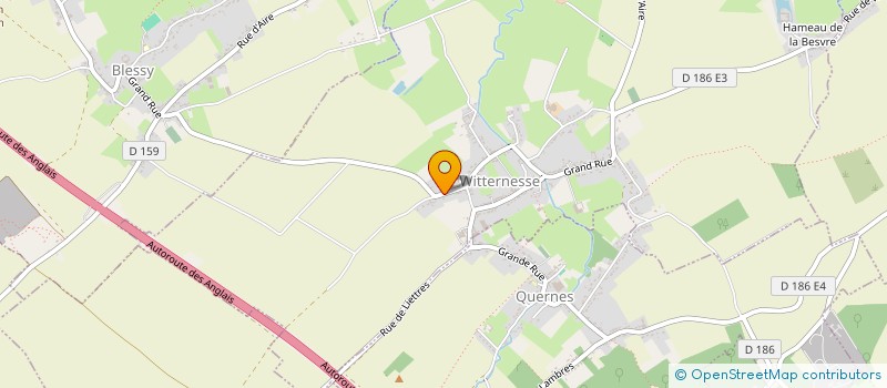 localisation de l'entreprise LES CHEVAUX DE L'ESPOIR  WITTERNESSE