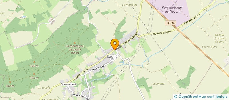 localisation de l'entreprise LES CHEVAUX DE TRAIT DE LAGNY  LAGNY