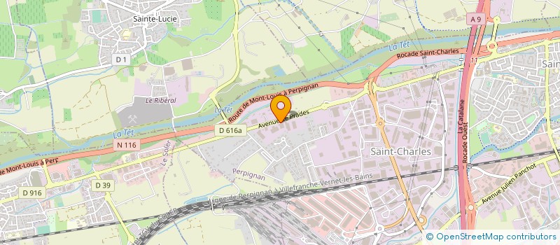 localisation de l'entreprise LES CHEVAUX DES ROSIERS  PERPIGNAN