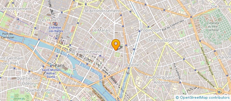 localisation de l'entreprise LES CHEVAUX DES SAULES à PARIS