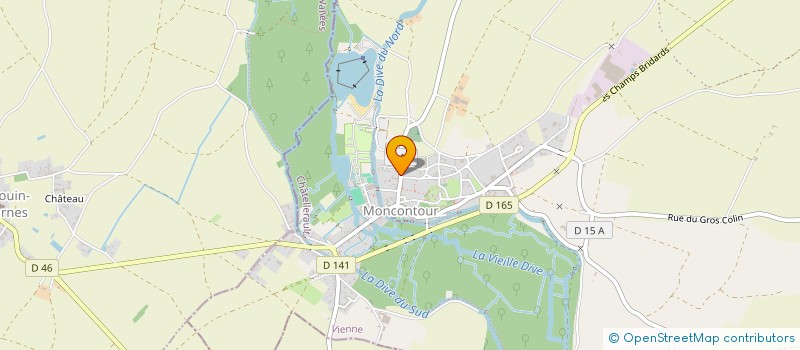 localisation de l'entreprise LES CHEVAUX DU DONJON  MONCONTOUR