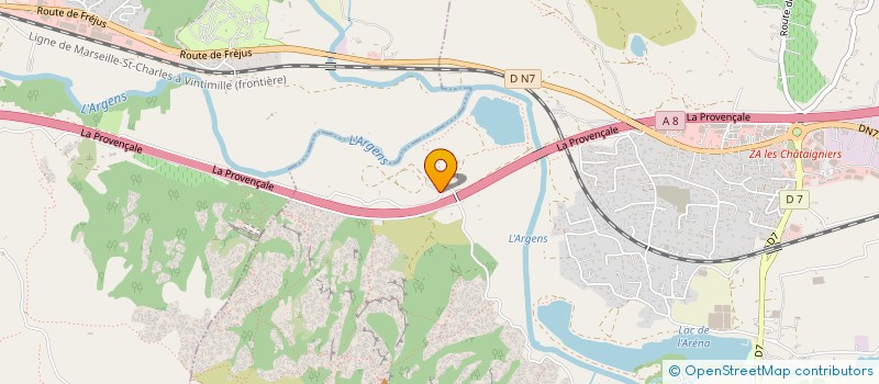 localisation de l'entreprise LES CHEVAUX DU ROCHER  ROQUEBRUNE-SUR-ARGENS