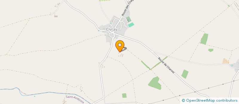 localisation de l'entreprise LES CHEVAUX DU ROY  CIVRAY