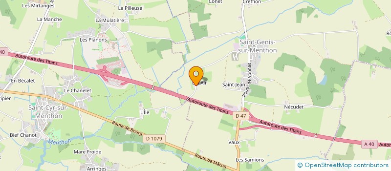 localisation de l'entreprise LES CHEVAUX DU SOLEIL  SAINT-GENIS-SUR-MENTHON