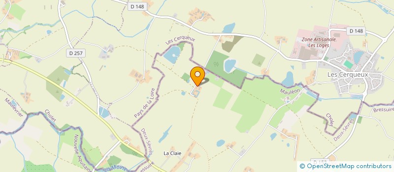 localisation de l'entreprise LES CHEVECHES  MAULEON