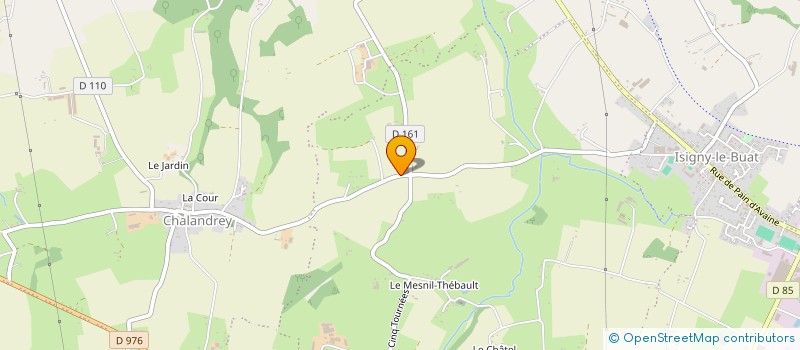 localisation de l'entreprise LES CHEVEUX BLANCS DE LA COMMUNE ASSOCIEE DE LE MESNIL-THEBAULT  ISIGNY-LE-BUAT