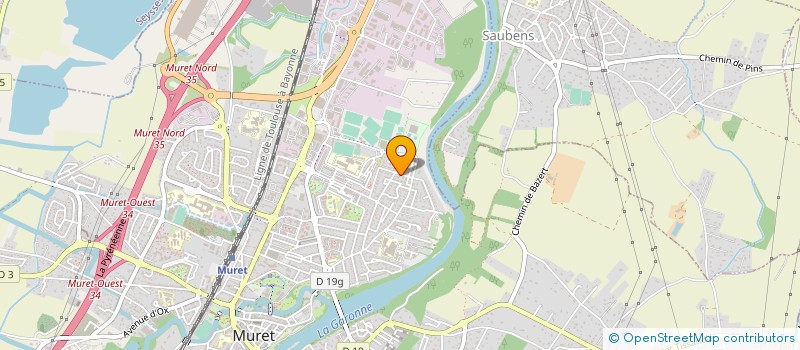 localisation de l'entreprise LES CHEVEUX D'ARGENT  MURET