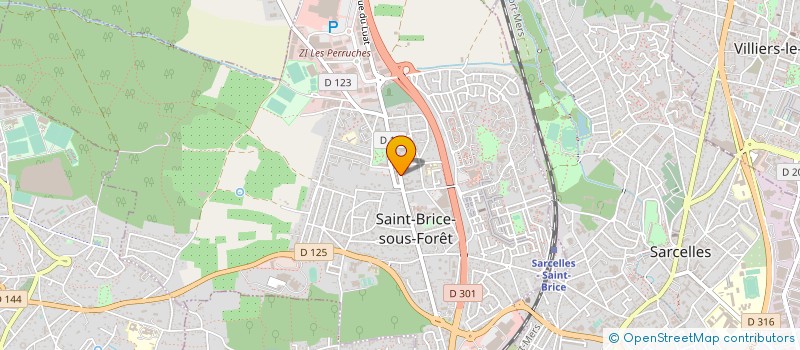 localisation de l'entreprise LES CHEVEUX DANS LE TEMPS à SAINT-BRICE-SOUS-FORET