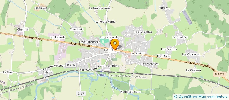 localisation de l'entreprise LES CHEVEUX EN COULEURS  POLLIAT