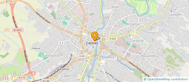 localisation de l'entreprise LES CHEVEUX EN QUATRE à CASTRES