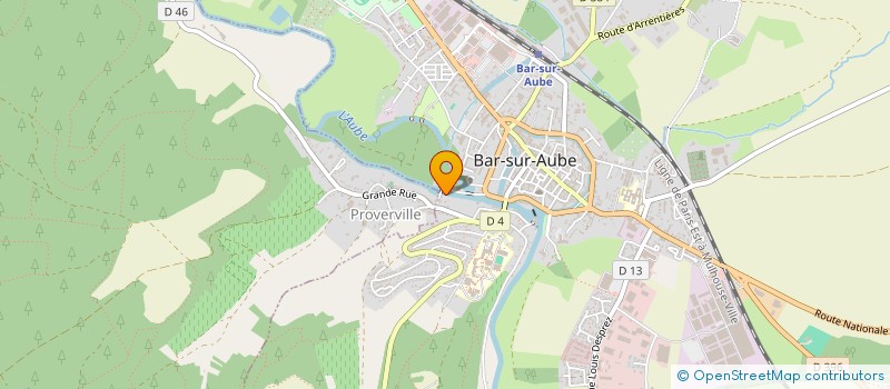 localisation de l'entreprise LES CHEVILLOTTES  BAR-SUR-AUBE