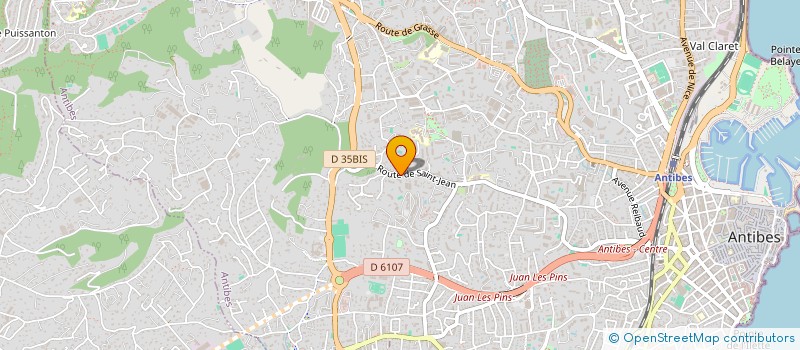 localisation de l'entreprise LES CHEVREFEUILLES à ANTIBES