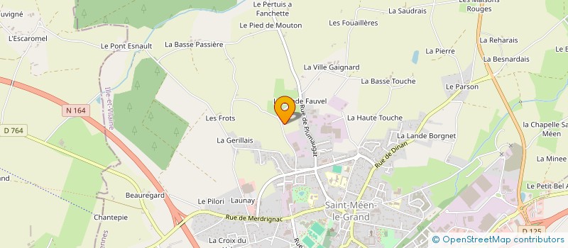 localisation de l'entreprise LES CHEVRES DE LA LANDE  SAINT-MEEN-LE-GRAND