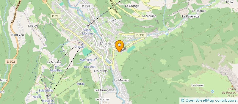 localisation de l'entreprise LES CHEVRETS  MORZINE