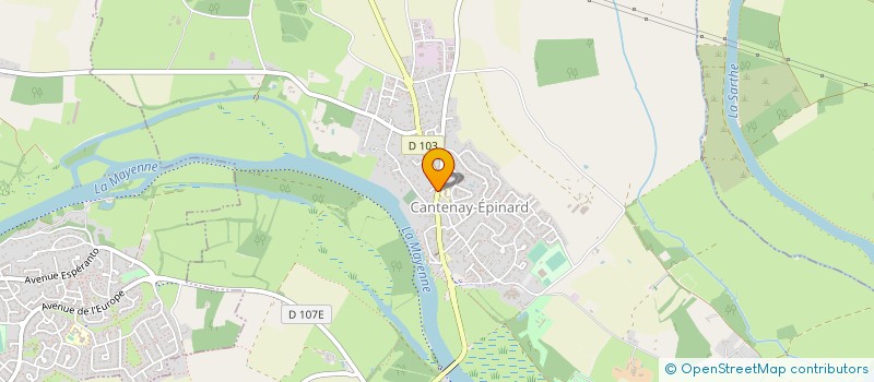 localisation de l'entreprise LES CHEVRONS  CANTENAY-EPINARD