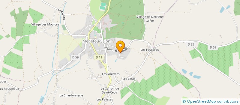 localisation de l'entreprise LES CHEZEAUX  VERDIGNY