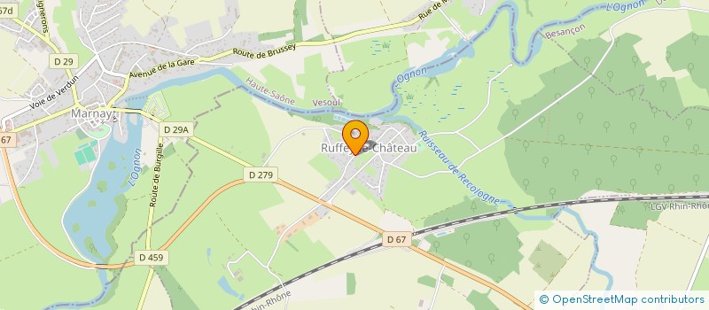 localisation de l'entreprise LES CHIAPP'S  RUFFEY-LE-CHATEAU