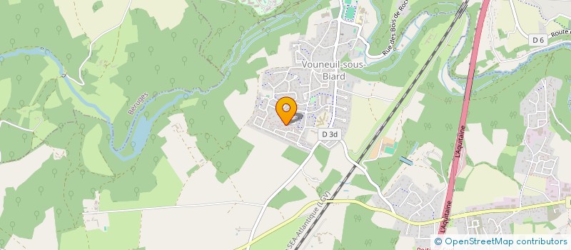 localisation de l'entreprise LES CHIC'AS DU POITOU  VOUNEUIL-SOUS-BIARD