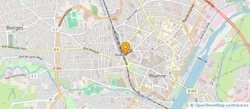 localisation de l'entreprise LES CHICOTIERS DU 42  ROANNE