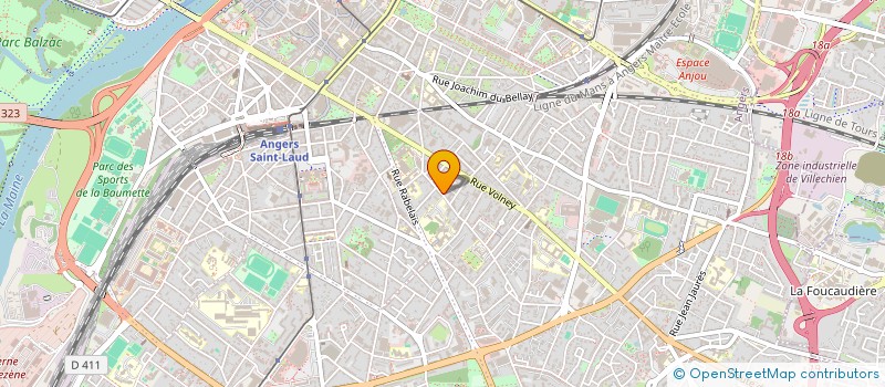 localisation de l'entreprise LES CHIENS D' EVEIL D' ANJOU à ANGERS