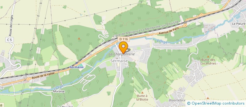 localisation de l'entreprise LES CHIENS DE JUSTICE  SERMAISE