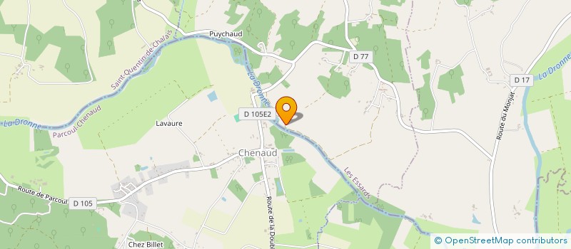 localisation de l'entreprise LES CHIENS DE L'ESPOIR à BRIE-SOUS-CHALAIS