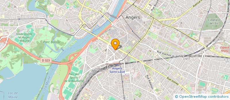localisation de l'entreprise LES CHIENS DE L'OMBRE à ANGERS